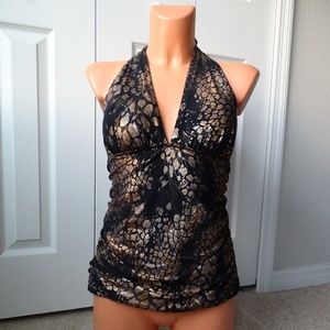 Magicsuit Gold Rush Traci Tankini Top Swimsuit 12